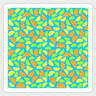 Lemons, Limes, Oranges, | Citrus | Pop Art Pattern Sticker